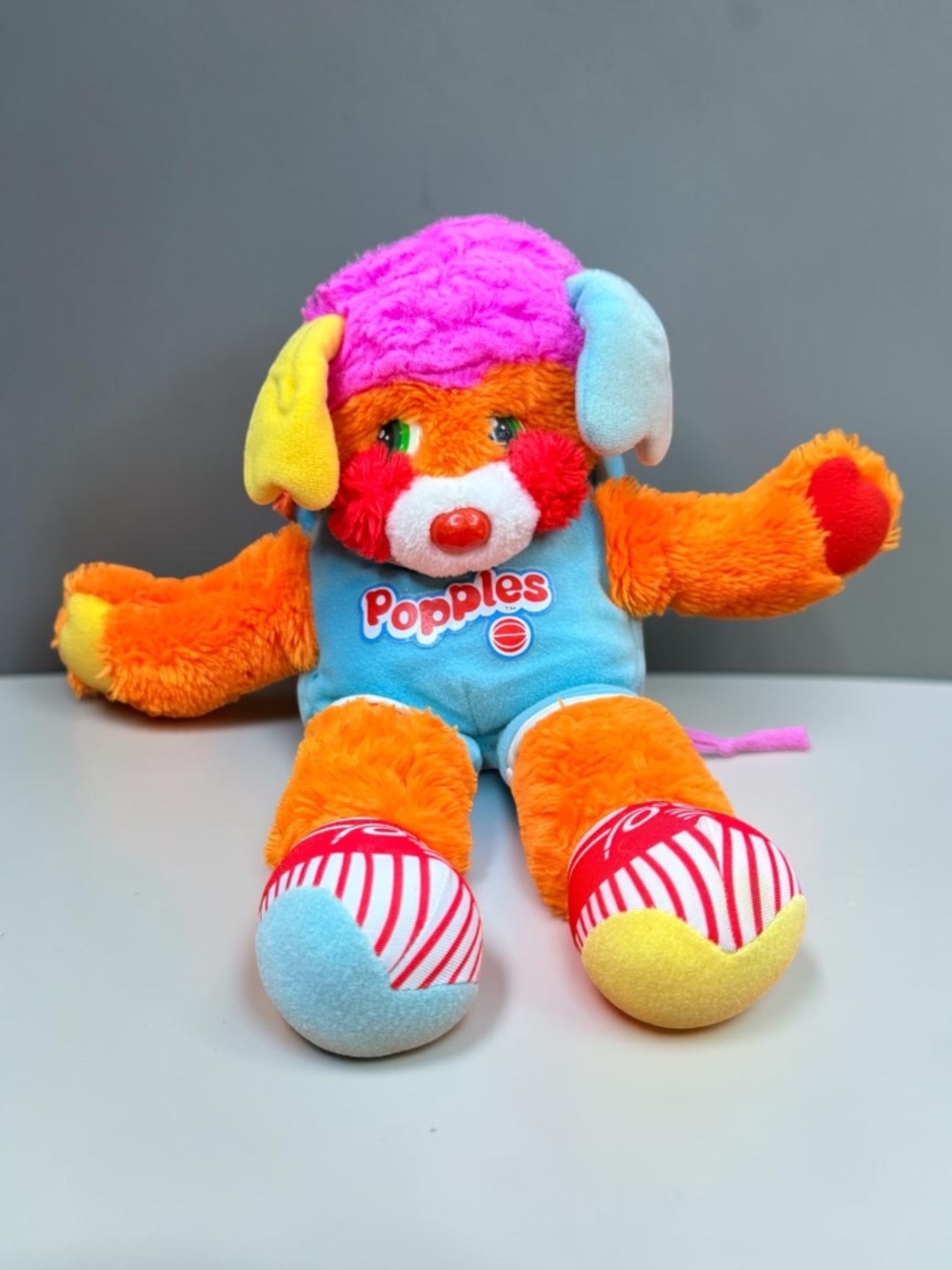 1986 MATTEL Popples Dunker Basketball Stuffed Animal